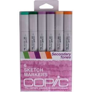  Copic Sketch Marker 6 Color Set Secondary Arts, Crafts 