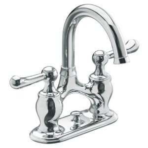 KOHLER K 10331 4 BV Lyntier Lavatory Faucet with 4 Centers and Lever 