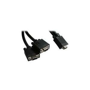   Lite 1 ft. VGA / XVGA Splitter Cable HD15M to 2 x HD15F Electronics
