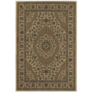 Concepts Collection Barcelona Beige Traditional Floral Area Rug 1.11 x 