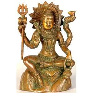  Lord Shiva   Brass Sculpture