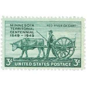  #981   1949 3c Minnesota Territory Postage Stamp Numbered 