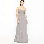 Lucienne long one shoulder dress in silk chiffon   dresses   Womens 