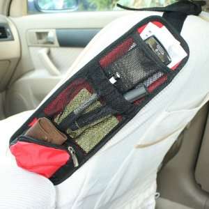 BDS   Car Seat Side Organizer (Red; Medium Size; Space Saver) + One 