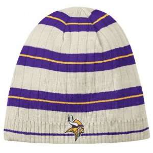  Minnesota Vikings Reebok Putty Throwback Ribbed Knit Hat 