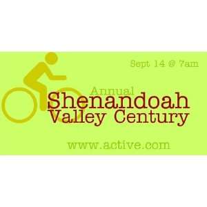   3x6 Vinyl Banner   Annual Shenandoah Valley Century 