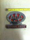 Vintage AAA National Award Grill Badge Plate Topper  