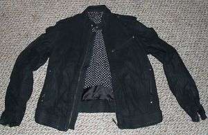   Leather Jacket European Exclusive Made in Portugal Size Large Levis