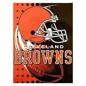  Cleveland Browns 60x80 Royal Plush Raschel Throw Blanket 