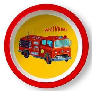  Fire Truck Plate Baby