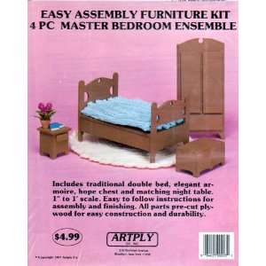  Easy Assembly Furniture Kit 4 Pc Master Bedroom Ensemble 