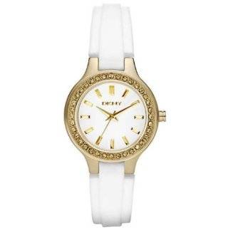  DKNY White Plastic Glitz Mother of pearl Dial Womens 
