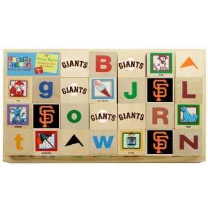   Francisco Giants Wooden Baseball Alphabet Blocks