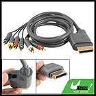 Gray 30 Pins Port 6 RCA AV RGB Component Cable for Xbox360