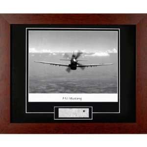  P51 Mustang photograph framed with metal relic Everything 