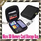   Black Carrying Case Storage Holder Wallet Bag For Memory Card XD SD CF