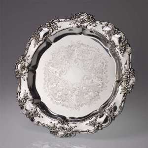  Old Master by Towle, Silverplate Round Tray Kitchen 