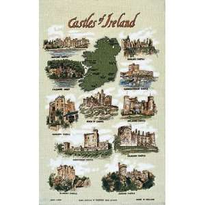  Castles Of Ireland Linen Tea Towel