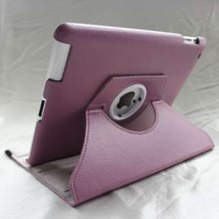 Multi Color iPad 2 360° Rotating Magnetic Smart PU Leather Cover Case 