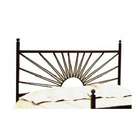   Queen Size Metal Headboard   Vista Contemporary Style in Iron Finish