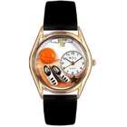 Whimsical Watches Basketball Watch Classic Gold Style   Mothers gift