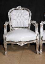 Pair French Childs Arm Chairs Louis XV  