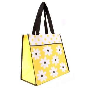  Insta Totes Reusable Yellow Daisy Shopping Tote By The 