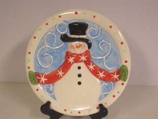 TII Collections Snowman Holiday Plate 2006  