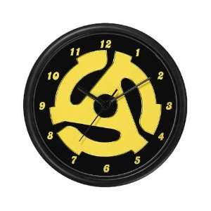  Retro Yellow 45 rpm Vintage Wall Clock by 
