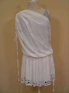 Robert Rodriguez One Shoulder Sequin Dress 4 NWT $385  