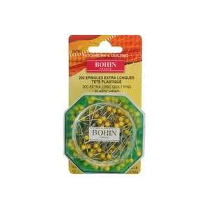  Yellow Head Quilting Pin Size 28   1 3/4in 200ct (5 Pack 