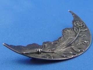   Signed FRANK M. WHITING STERLING Silver FLORAL Pin/Brooch  