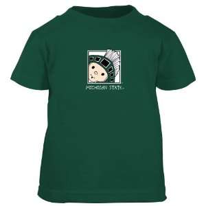  Michigan State Spartans Green Infant Mascot T shirt 