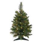 Roman 4 Pre Lit Indoor/Outdoor Freemont Christmas Potted Topiary Tree 