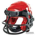 AWMA ProForce Lightning Helmet with Faceguard   Red/Black   Medium