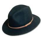 Dorfman Pacific DF78 BLK4 XL Binghamton Wool Felt Fedora Hat   Black