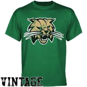  Ohio Bob Cat T Shirts  Ohio Bobcats Kelly Green Distressed 