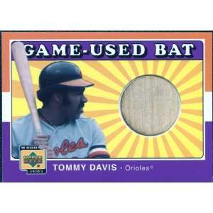   Deck Decade 1970s Game Bat #BTD Tommy Davis Sports Collectibles