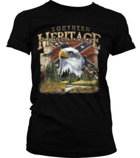 Southern Heritage Bald Eagle Confederate Flag Pride Rebel Girls 