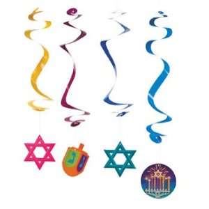  Hanukkah Dangling Swirls   Party Decorations & Hanging Decorations 