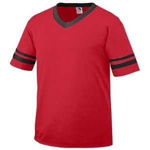  Custom Augusta Sportswear Youth Sleeve Stripe Jerseys RED 