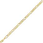 JewelryWeb 10k Gold Figaro Chain Necklace 7.0mm   22 Inch