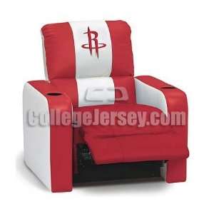  Houston Rockets Leather Recliner Memorabilia. Sports 