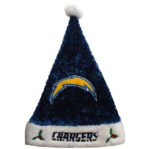   Diego Chargers NFL Colorblock Himo Plush Santa Hat