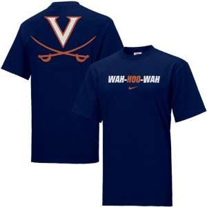   Virginia Cavaliers Navy Blue Rush the Field T shirt