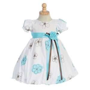  Blue Embroidered Cotton Baby & Toddler Dress Baby