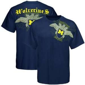  My U Michigan Wolverines Navy Blue Monarch T shirt