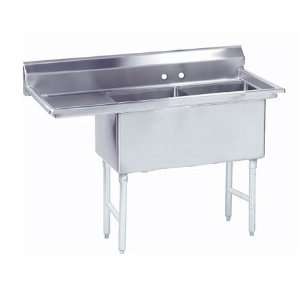    Two Compartment Sink with One 24 Left Drainboard
