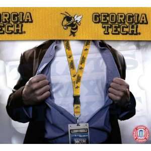  Georgia Tech NCAA Lanyard & Ticket Holder   Yellow Sports 