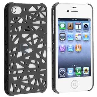 Smoke Bird Nest Interwove Line Hard Case+PRIVACY LCD Filter for iPhone 